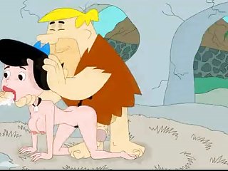 Fred dan barney ' betty bercinta flintstones melalui kartun video porno kartun